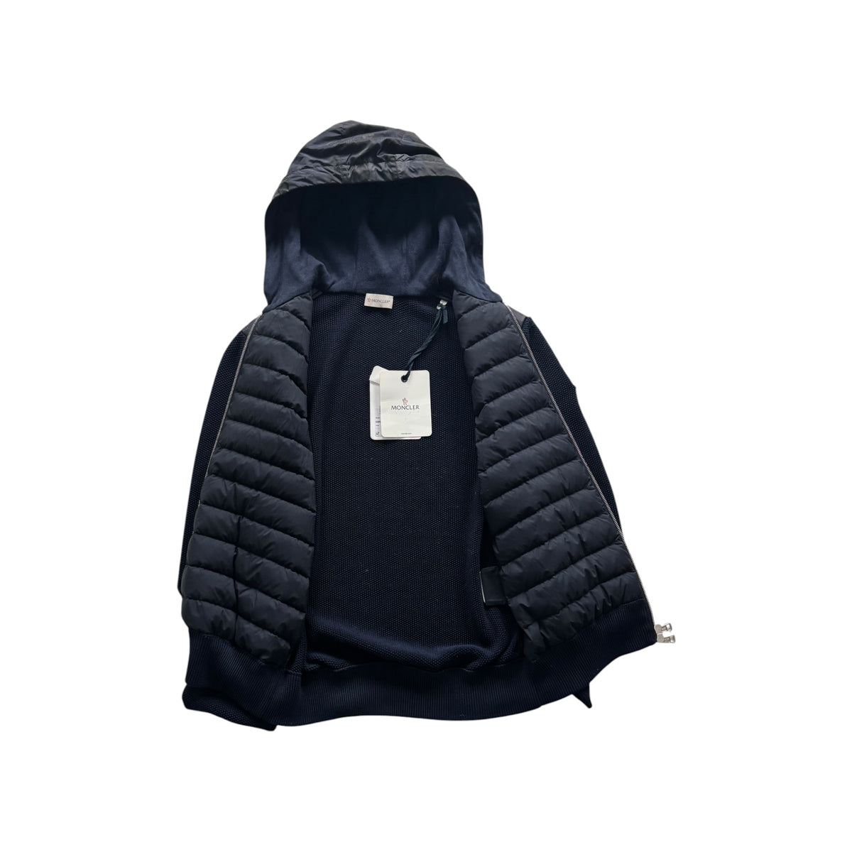 MONCLER HOODED CARDIGAN
