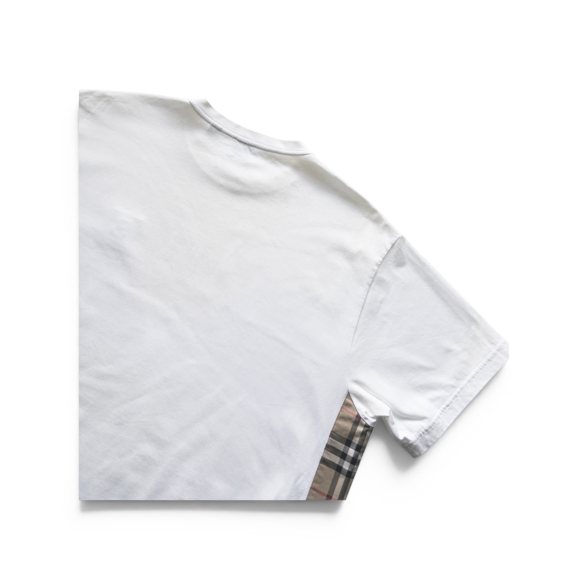 BURBERRY CHECK PANEL T-SHIRT