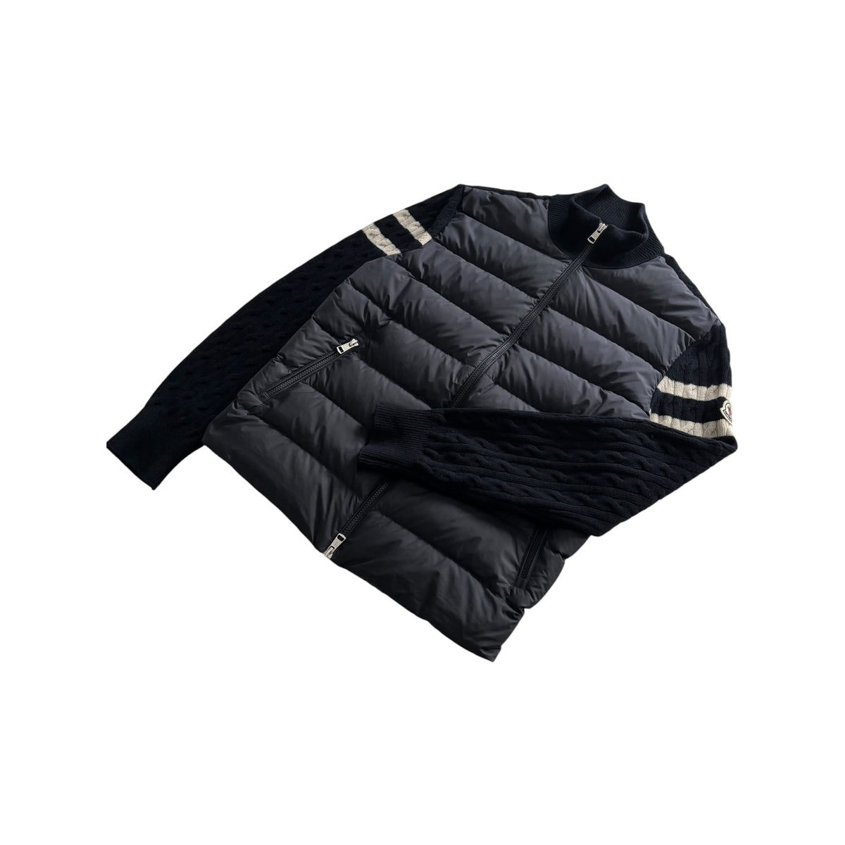 MONCLER STRIPED CARDIGAN