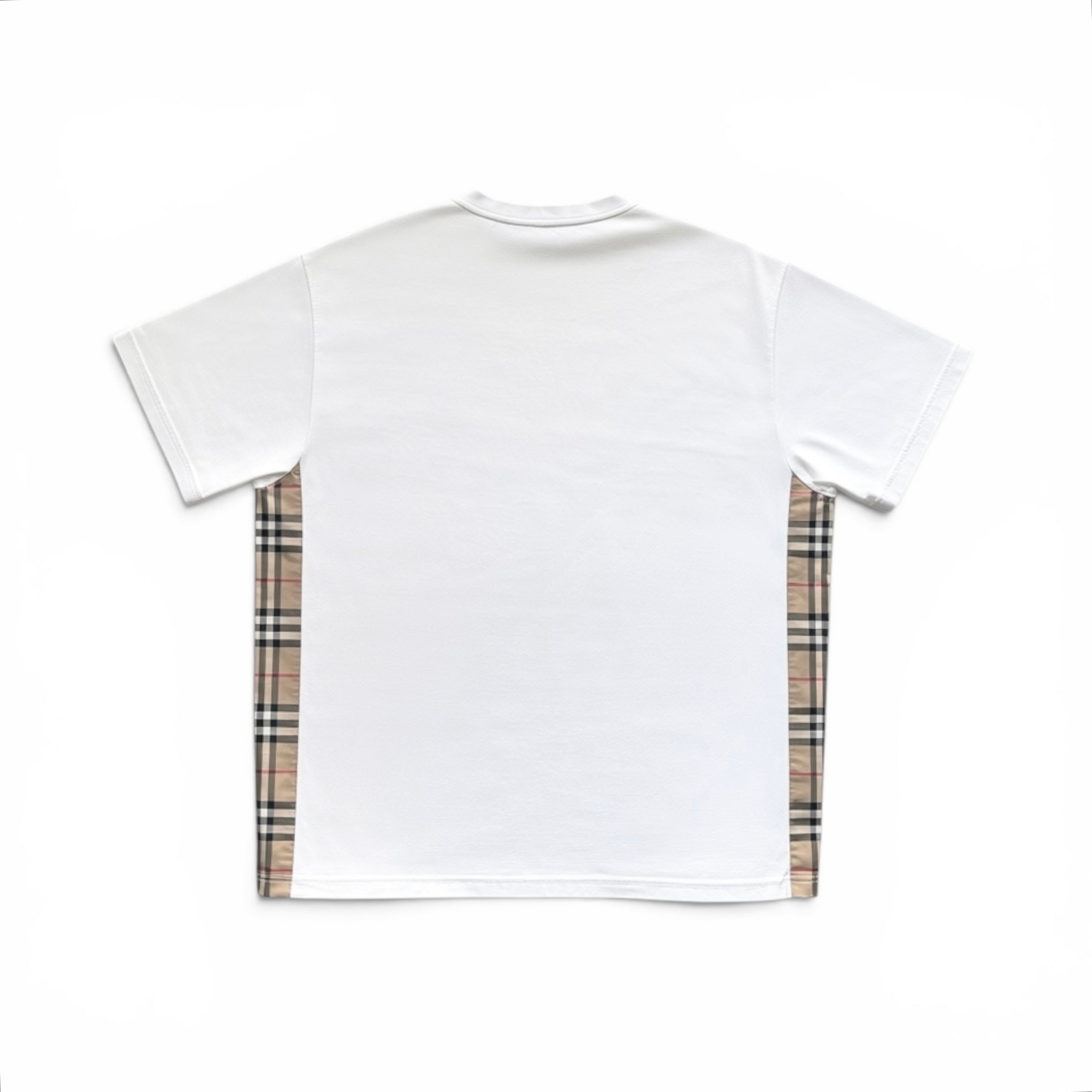BURBERRY CHECK PANEL T-SHIRT