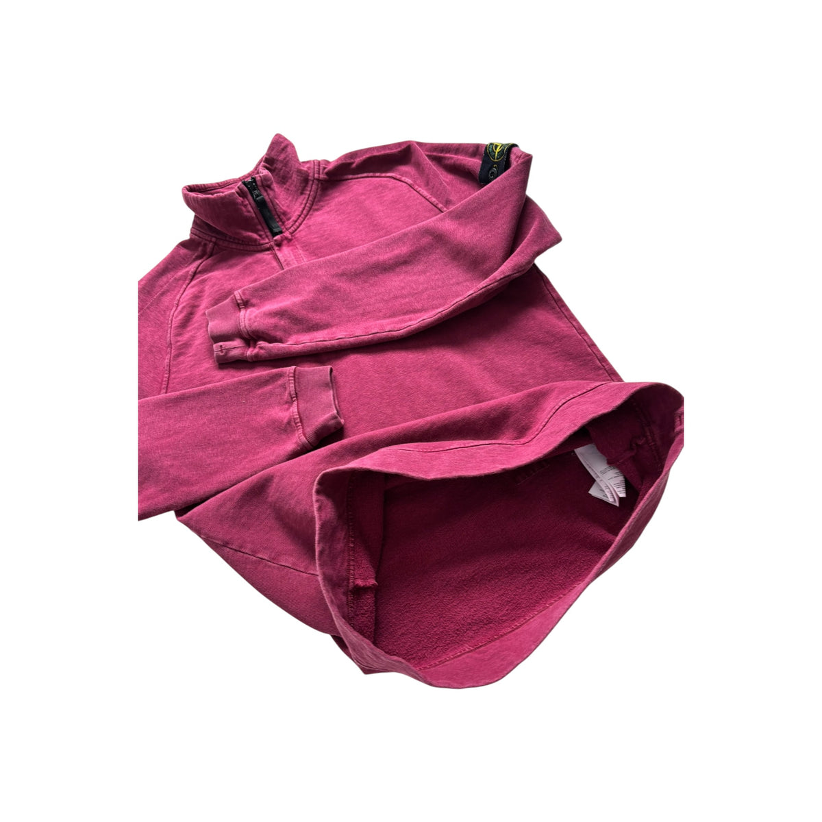 STONE ISLAND HALF ZIP-UP SWEATSHIRT
