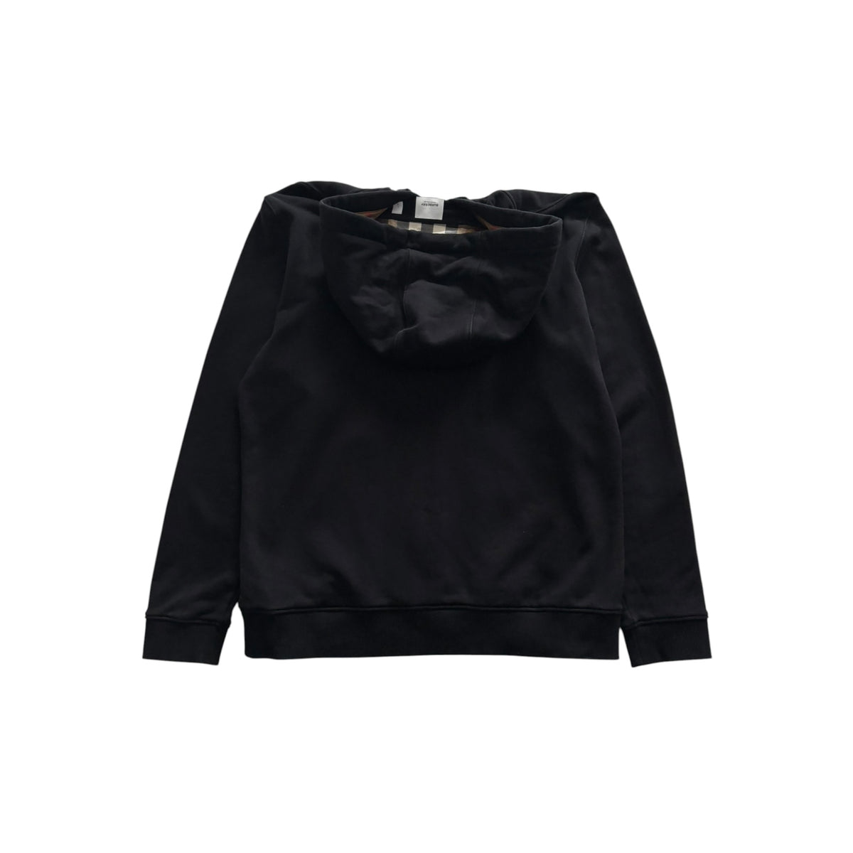BURBERRY CHECK HOOD ZIP-UP HOODIE
