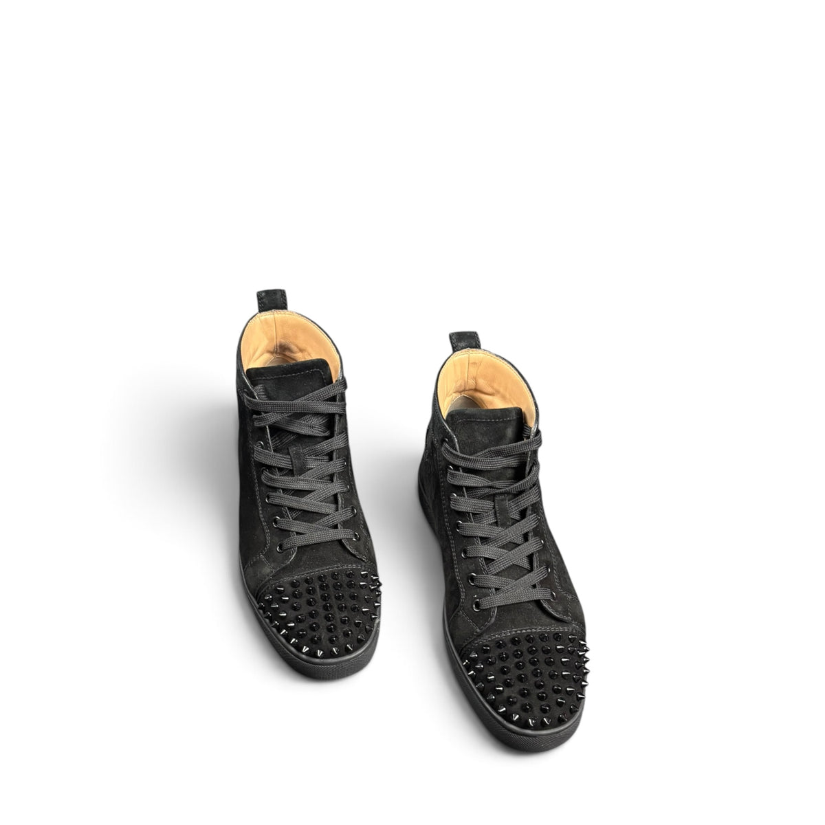CHRISTIAN LOUBOUTIN LOUIS SPIKES HIGH-TOP SNEAKERS