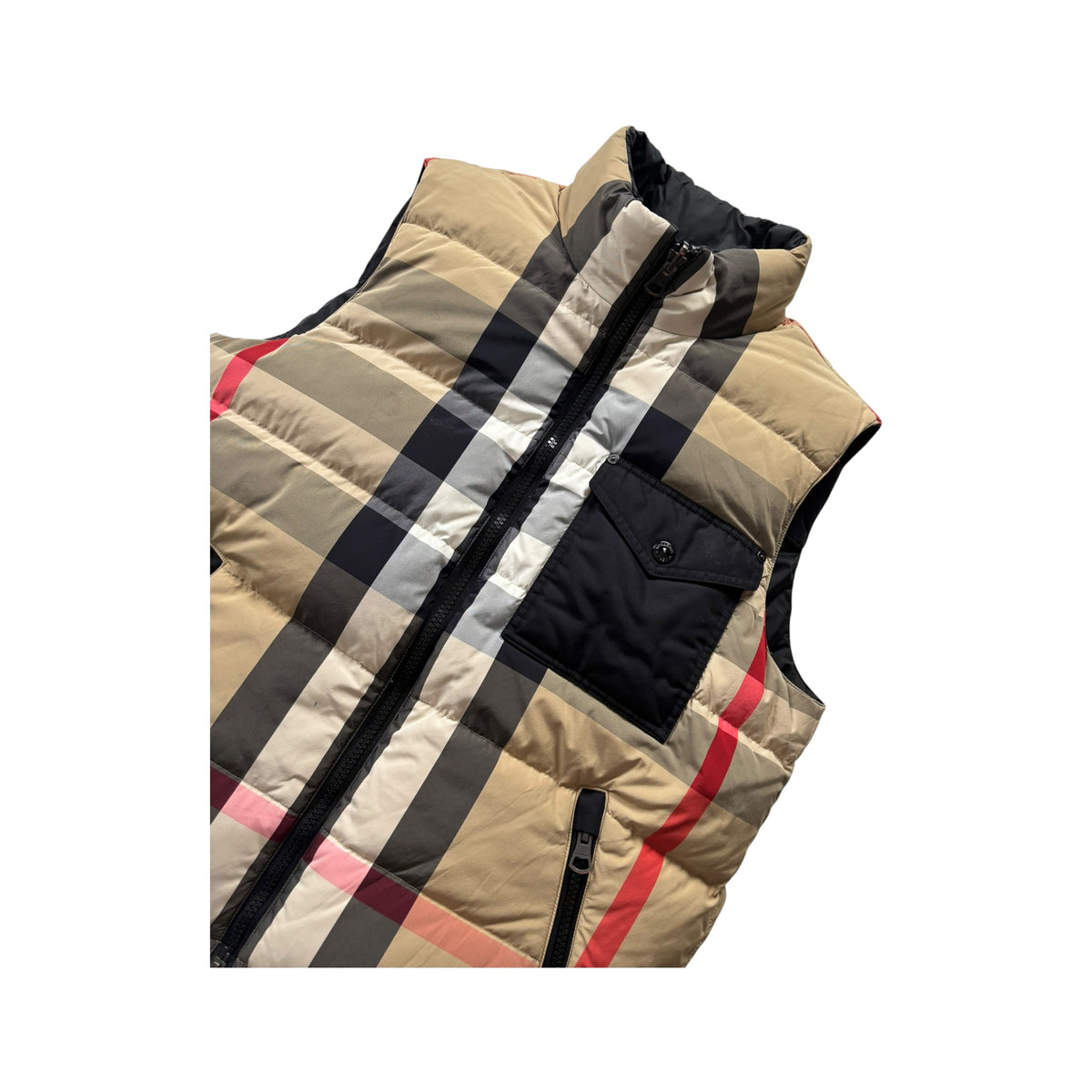 BURBERRY REVERSIBLE MONOGRAM PANEL GILET