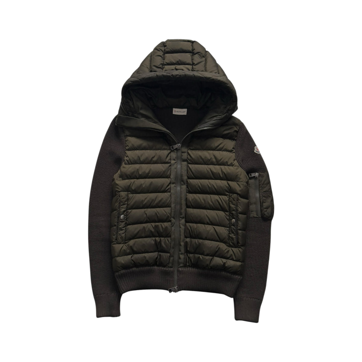 MONCLER HOODED CARDIGAN TRICOT