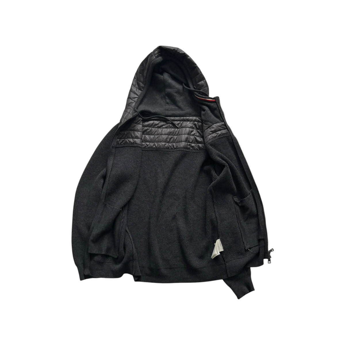 MONCLER HOODED CARDIGAN