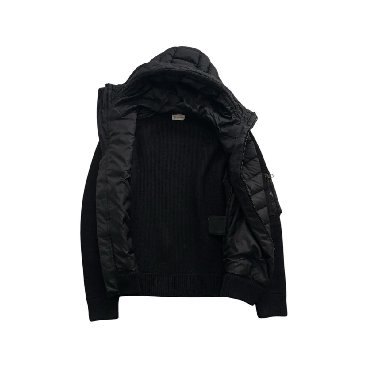 MONCLER HOODED CARDIGAN TRICOT
