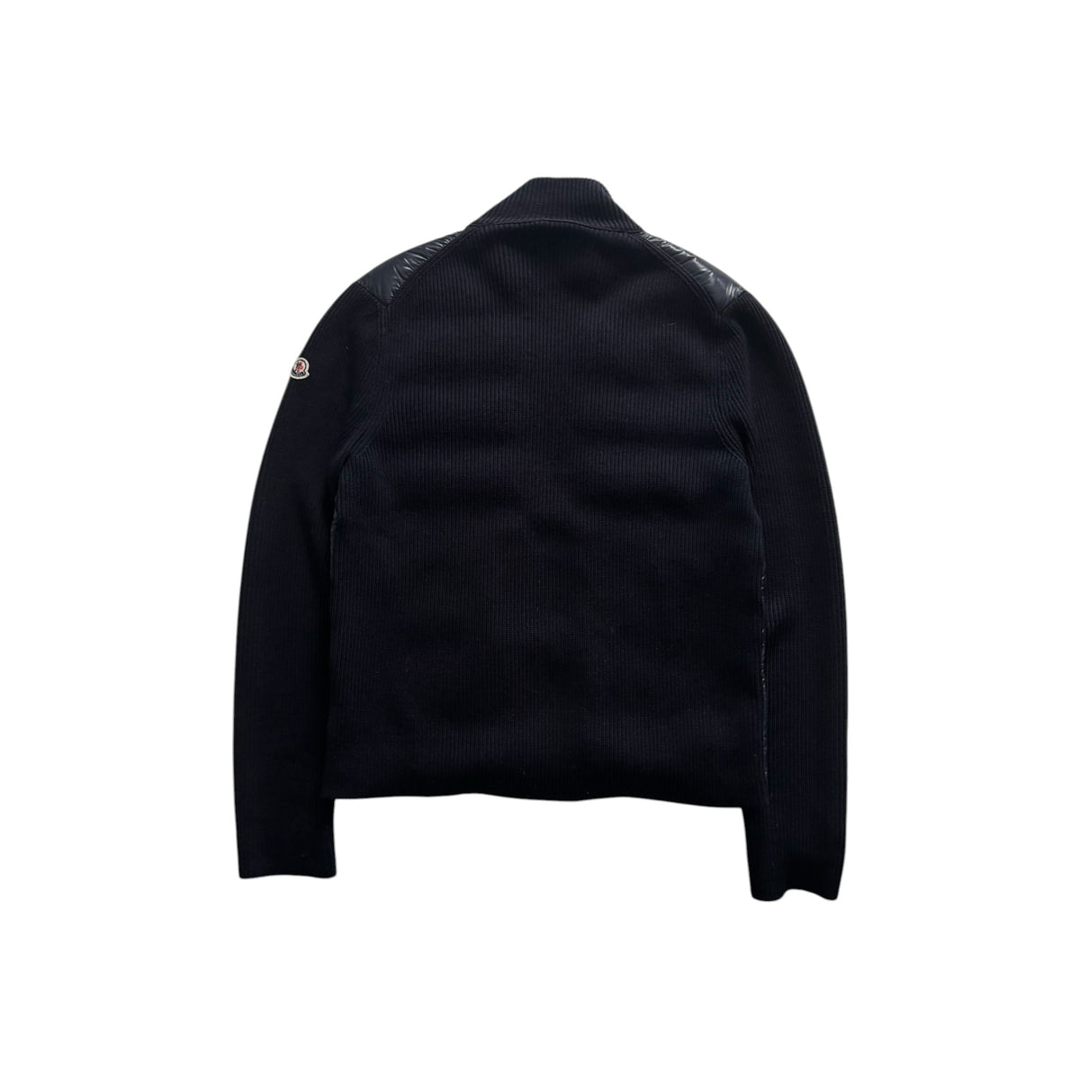 MONCLER PADDED TRICOLOR CARDIGAN